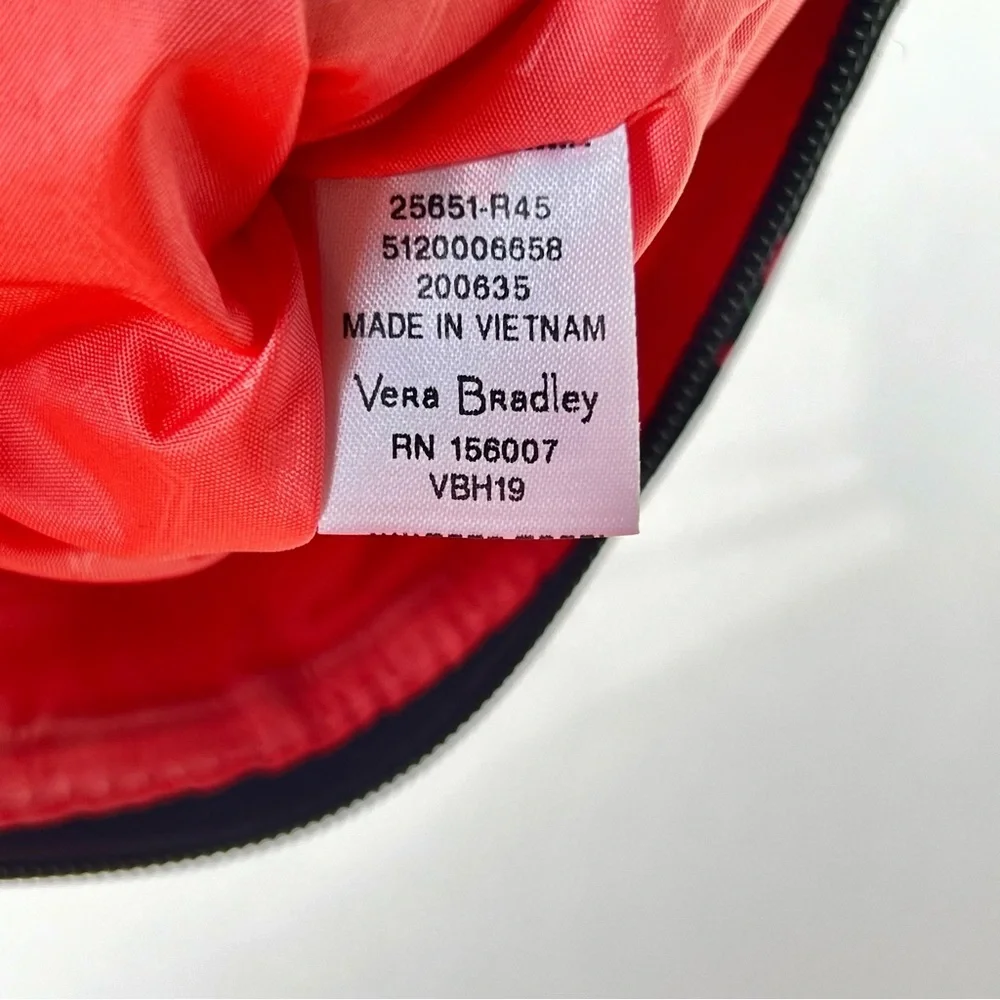Vera Bradley Beach Wristlet Tangerine Twist Straw Floral Clutch Wallet Tropical